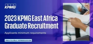 kpmg east africa graduate recruitment 2023