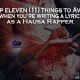 Top eleven (11) things to avoid when you're writing lyrics as a Hausa Rapper