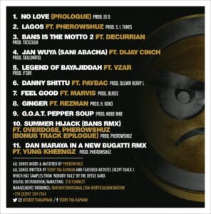 Terry Tha Rapman Best album tracklist