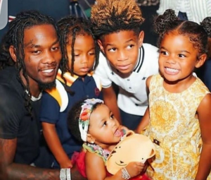 Cardi B Husband and his Children picture