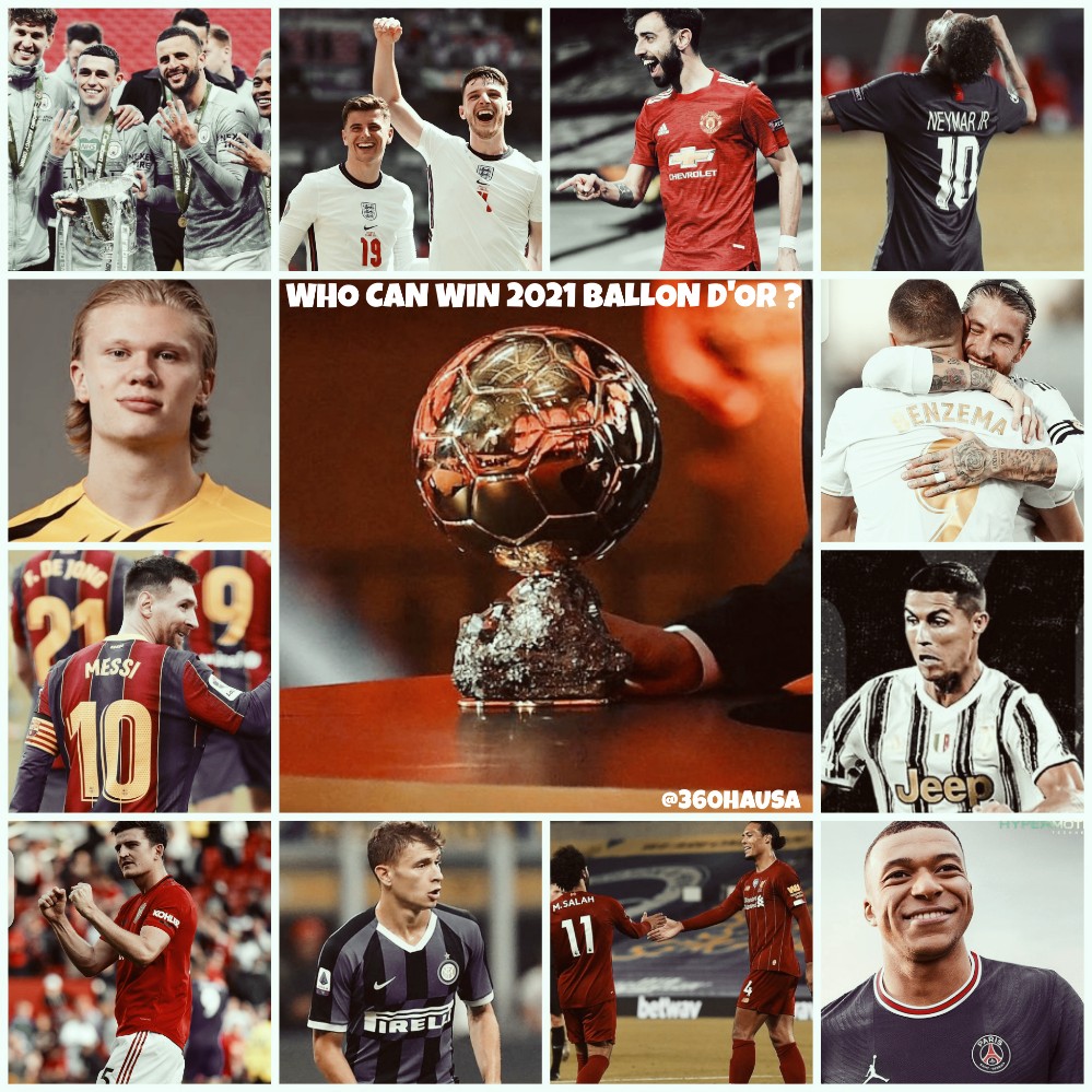 FOOTBALL: Who will win the Ballon d’Or This Season 2020/21 (Players That Can Win Ballon D’Or 2021)