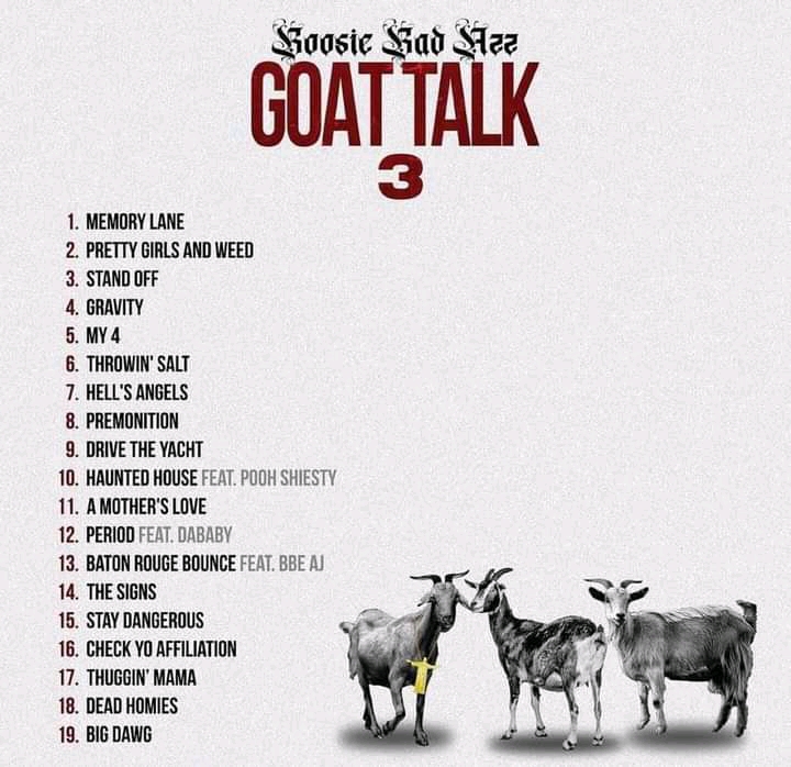 ALBUM: Boosie Badazz - GOAT Talk 3 [Download FULL ALBUM Mp3 + Zip]