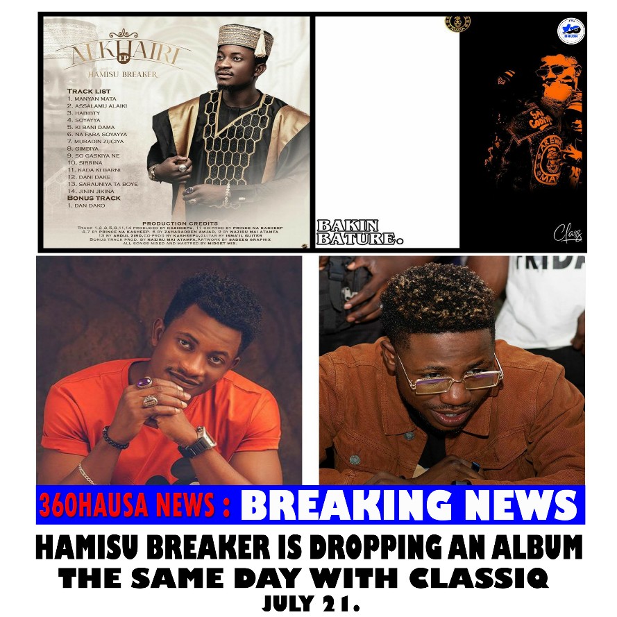 BREAKING NEWS: Hamisu Breaker is Dropping an Album The Same Day With ClassiQ - July 21