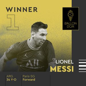 Cristiano Ronaldo finished outside of the top three for the first time since 2010. The Manchester United forward has won five Ballon d'Or trophies, followed by Michel Platini, Johan Cruyff and Marco van Basten, who have received the award three times each. Messi had previously won the accolade in 2009, 2010, 2011, 2012, 2015 and 2019. Last season, he scored 38 times and produced 14 assists in a total of 47 games at Barcelona, while he also netted 10 goals in 20 duels for Argentina.