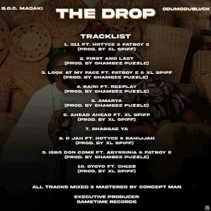 The Drop Album By BOC MADAKI Tracklist