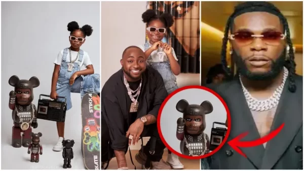 Davido called out for gifting daughter, Imade a toy that looks like Burna Boy