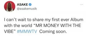 Asake didn’t reveal when he will officially be releasing the highly anticipated project, but he hinted that the masterpiece will be ready this year.