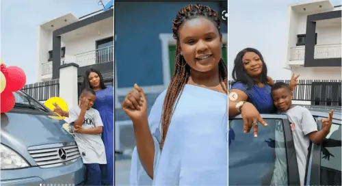 Laide Bakare Showers Encomium On 13-Year-Old Daughter For Gifting Younger Brother Benz Worth Millions