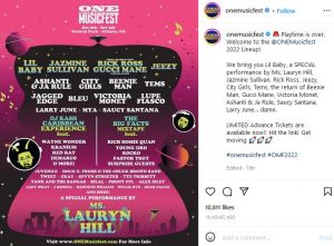 Superstar Nigerian singers, Tems and Ckay will perform at this year’s One Music Festival. They have been confirmed as the only Nigerian artists set to perform at the prestigious music festival. In an official announcement which was shared on Wednesday, June 22, 2022, organizers of the One Music Festival 2022 confirmed that Tems and CKay would perform at the event which is scheduled to take place on Saturday, October 8 and Sunday, October 9, 2022 The 2022 One Music Festival will be held at Central Park, Atlanta. Tems and Ckay will perform alongside some of the biggest names in the music scene including Rick Ross, Lil Baby, Jeezy, Gucci Mane, Lauryn Hill, among others.
