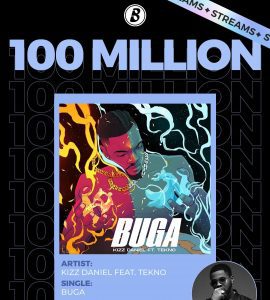 Kizz Daniel’s “Buga” Becomes First Single To Hit 100 Million Streams On Boomplay