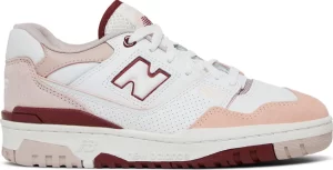 The New Balance 550 has become a beloved silhouette, so it only makes sense that it would receive its own V-Day colorway. Firstly, this shoe begins with a white base. From there, the shoe is then given some pink overlays along with some burgundy to top things off. This all comes together beautifully, and it is one of the best V-Day offerings of the year. A plethora of sizes are already available. StrangeLove x Nike Dunk Low SB ‘Valentine’s Day’
