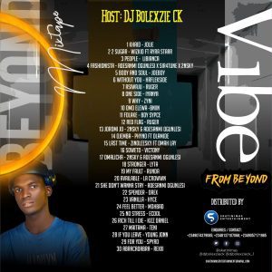 New Latest DJ Mix By DJ Bolexzie CK x Skatinimas - Vibe From Beyond Mixtape Download Mp3. Skatinimas Entertainment tams up with DJ Bolexzie CK to present Vibe From Beyond Mixtape with the host deejay showacasing his skills on set giving as he always gives his mixes a nice groove, It features acts like Wizkid, Libianca, Adesanmi Ogunlesi, Ruger, Iyanya, Orex, Phyno, Zinoleesky, Zyni, Mohbad, Young Jonn, Rexxie amongst many others.