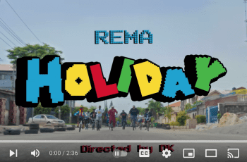 MUSIC: Rema – Holiday