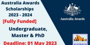 Australia Awards Scholarships Fully Funded