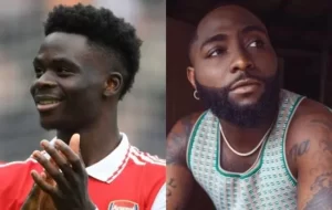 Arsenal’s Bukayo Saka Reacts To Davido’s ‘Timeless’ Album