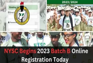 NYSC Begins 2023 Batch B Online Registration Today June 26